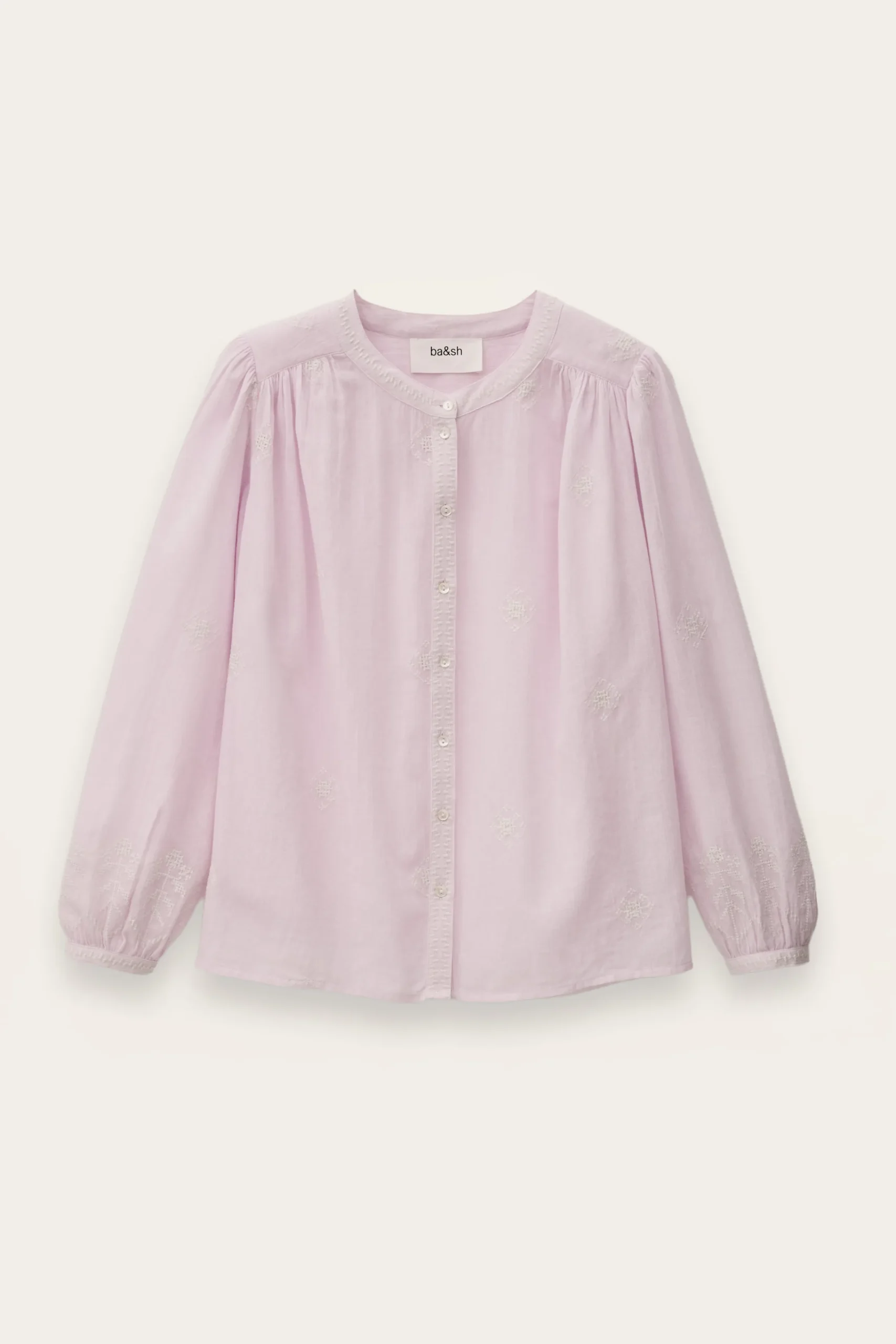 Ba&Sh DUHA blusa de algodón oversize PÚRPURA Sale
