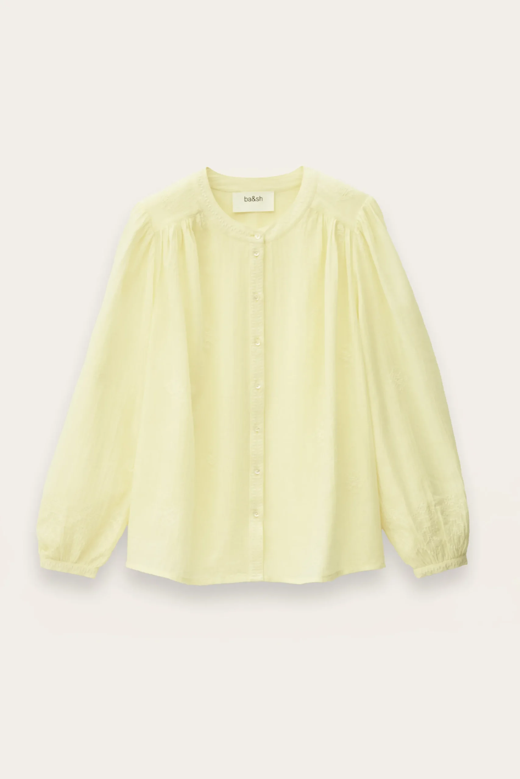 Ba&Sh DUHA blusa de algodón oversize AMARILLO Outlet