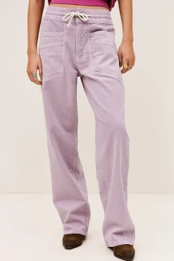 Ba&Sh FIMA pantalón ancho € 185 PÚRPURA Outlet