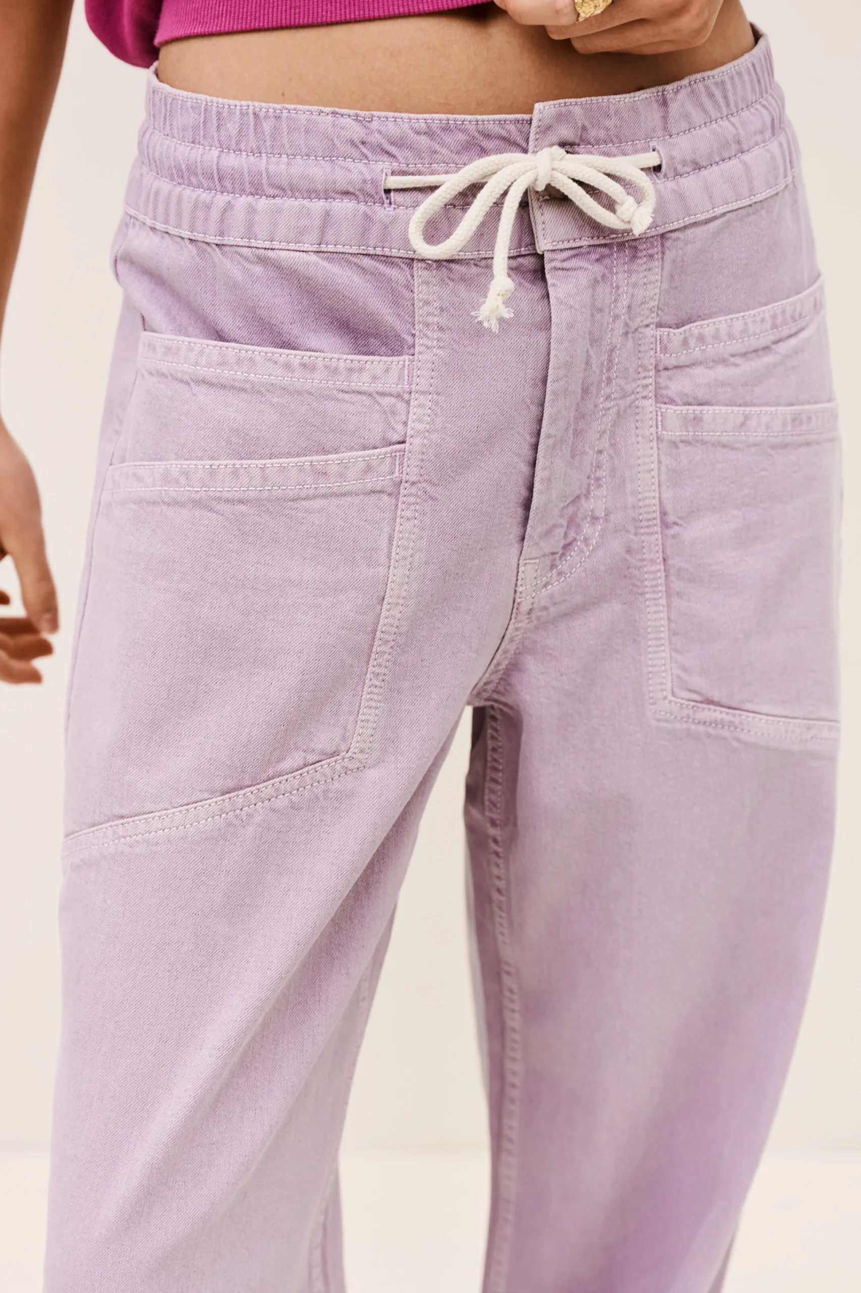 Ba&Sh FIMA pantalón ancho € 185 PÚRPURA Outlet