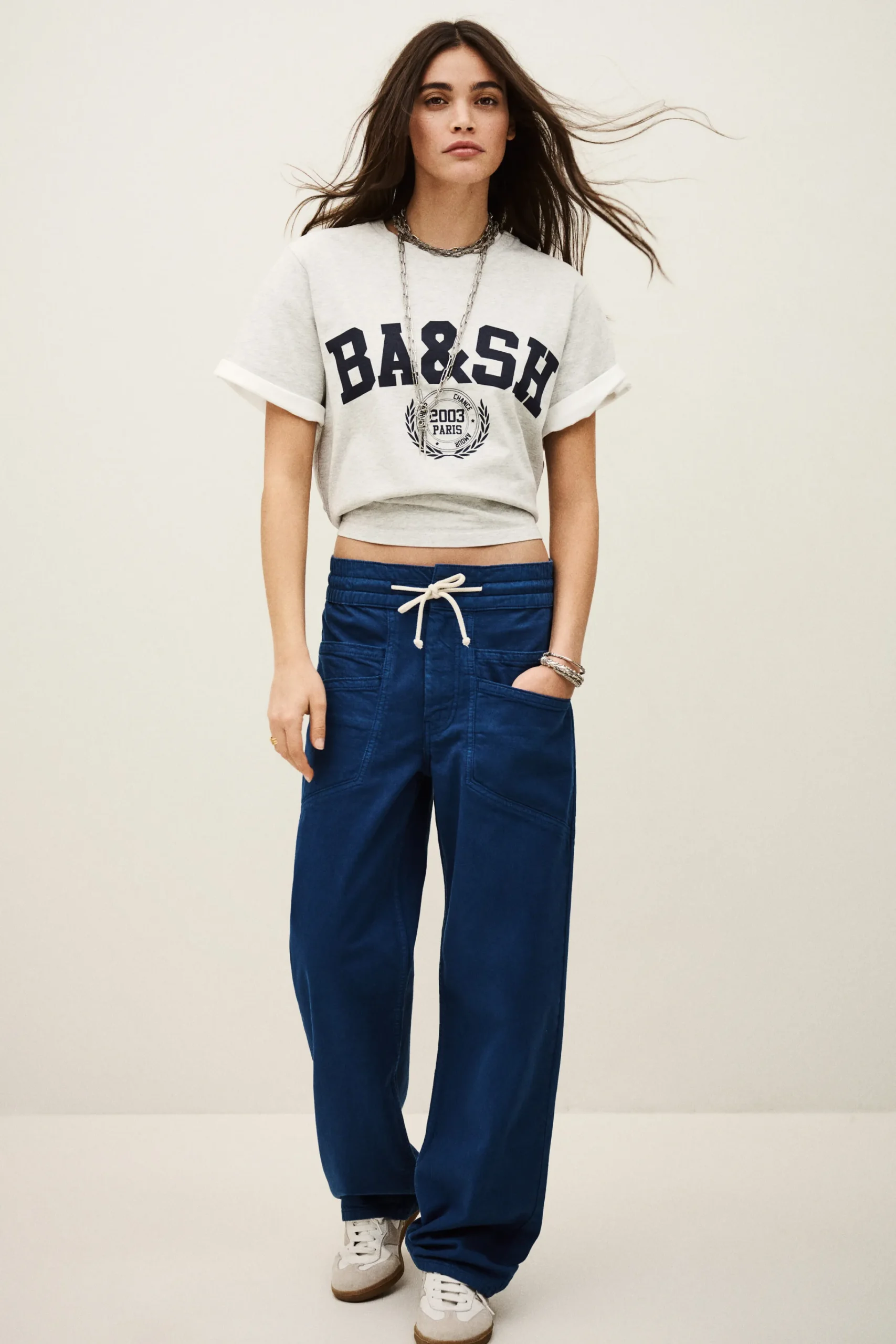 Ba&Sh FIMA pantalón ancho € 185 AZUL Online