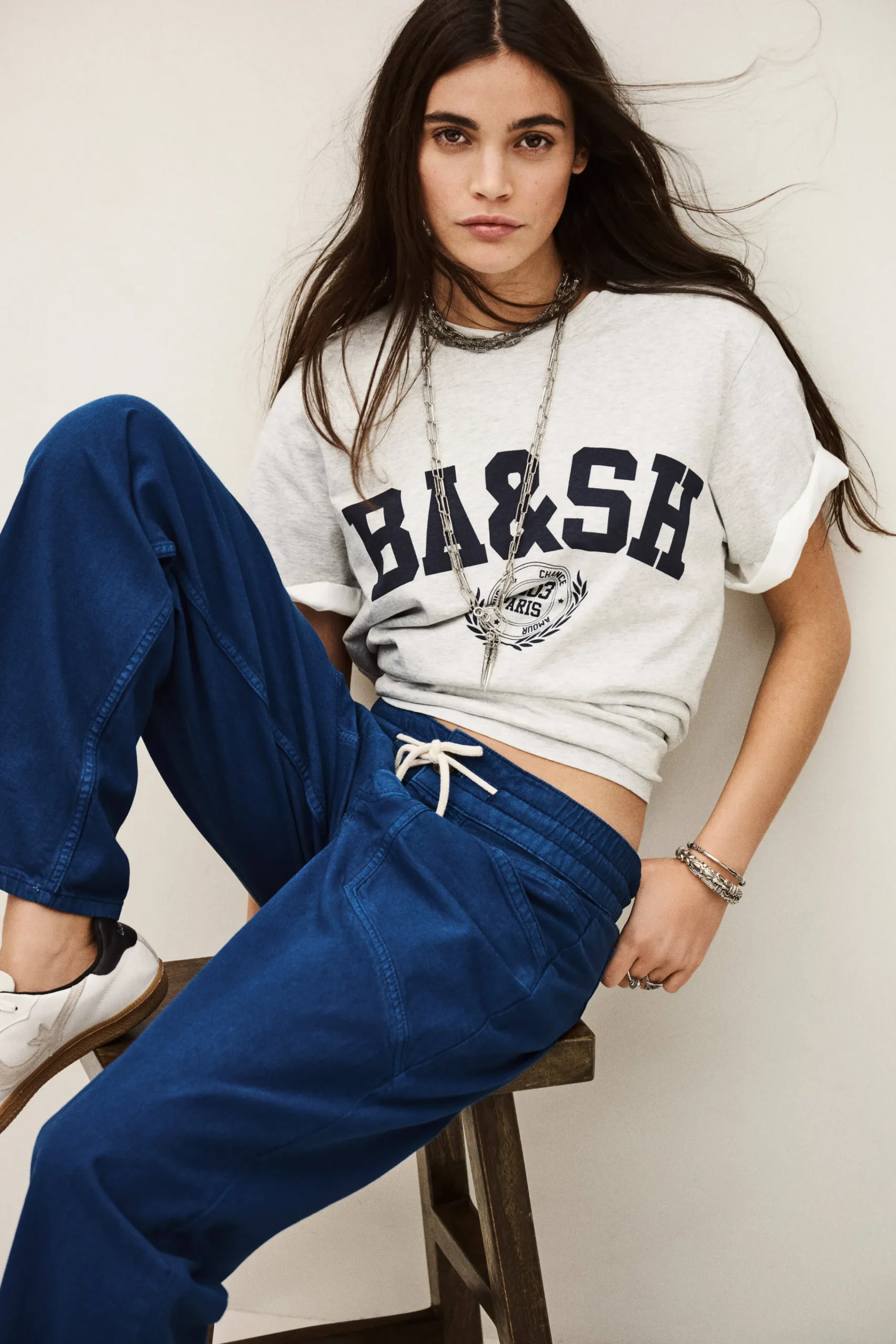 Ba&Sh FIMA pantalón ancho € 185 AZUL Online