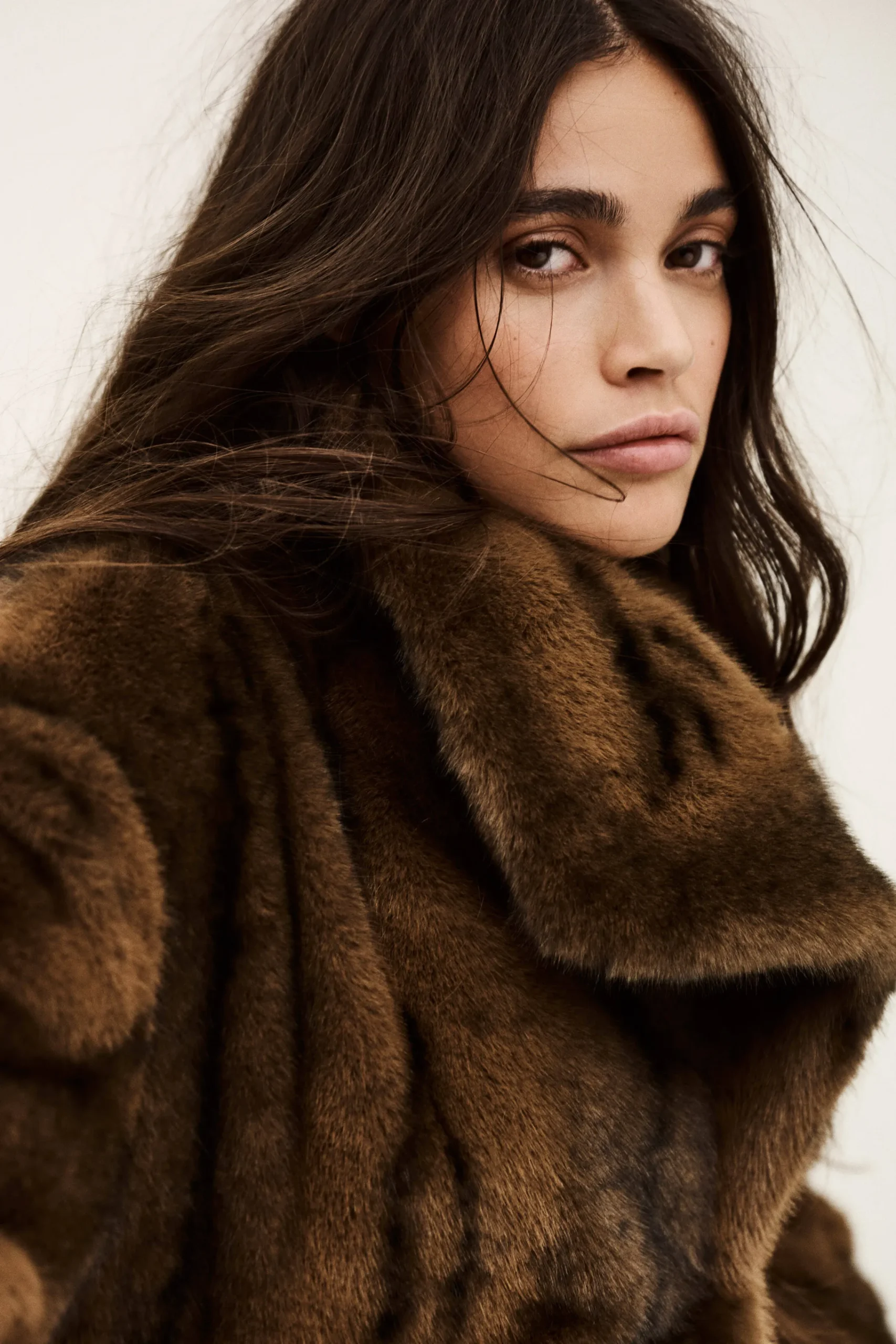Ba&Sh FOXY faux fur coat MARRON Online