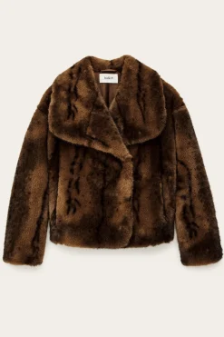 Ba&Sh FOXY faux fur coat MARRON Online