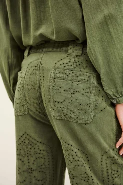 Ba&Sh GIANY pantalón carrot € 225 VERDE Sale