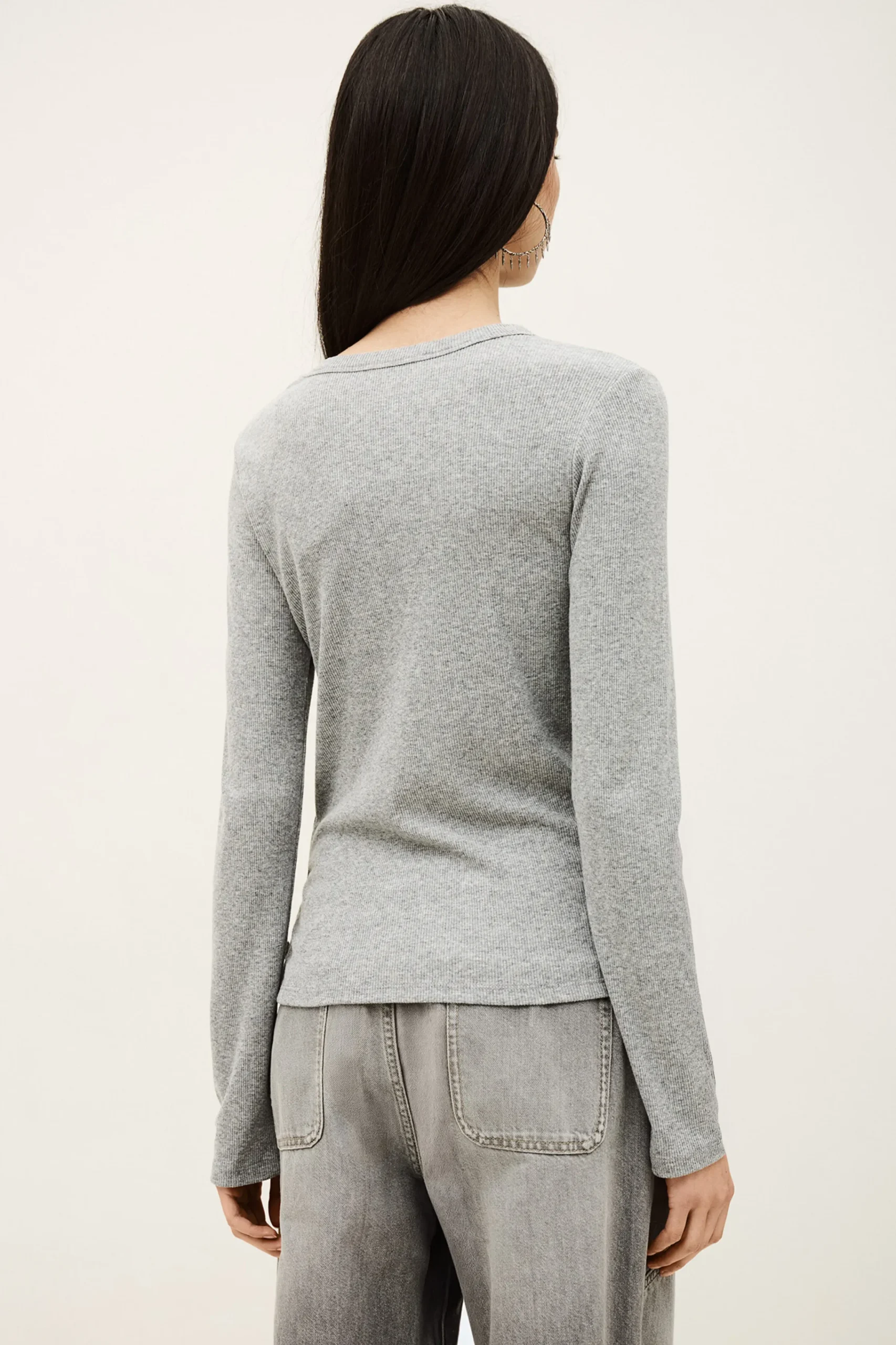 Ba&Sh GIULIA T-SHIRT GRIS Outlet