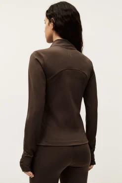 Ba&Sh GLADYS chaleco de cuello alto MARRON Outlet