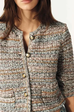 Ba&Sh GUSPA chaleco de manga larga BEIGE Sale