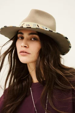 Ba&Sh HAMY sombrero de fieltro de lana BEIGE Outlet