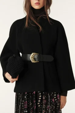 Ba&Sh HINI capa con mangas acampanadas NEGRO Outlet