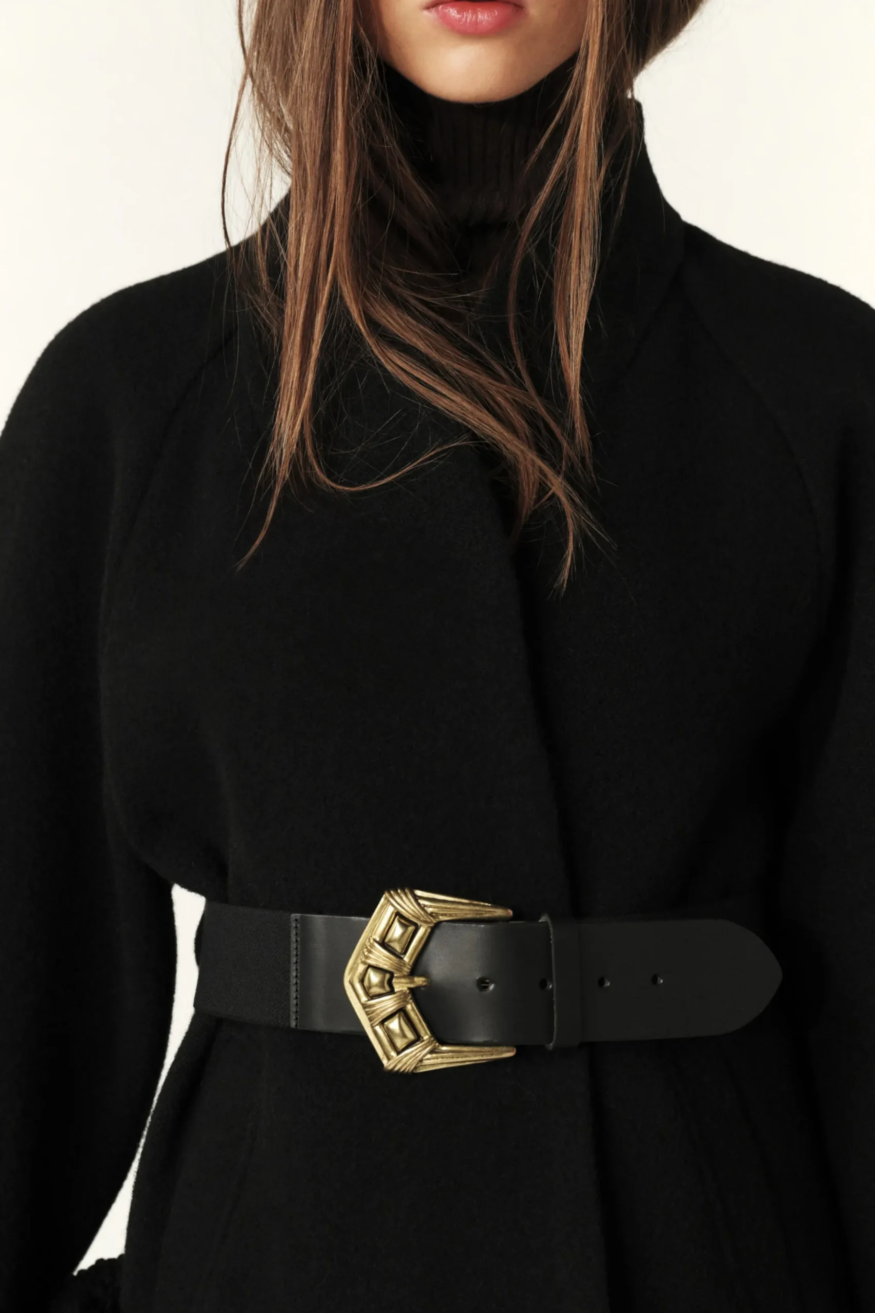 Ba&Sh HINI capa con mangas acampanadas NEGRO Outlet