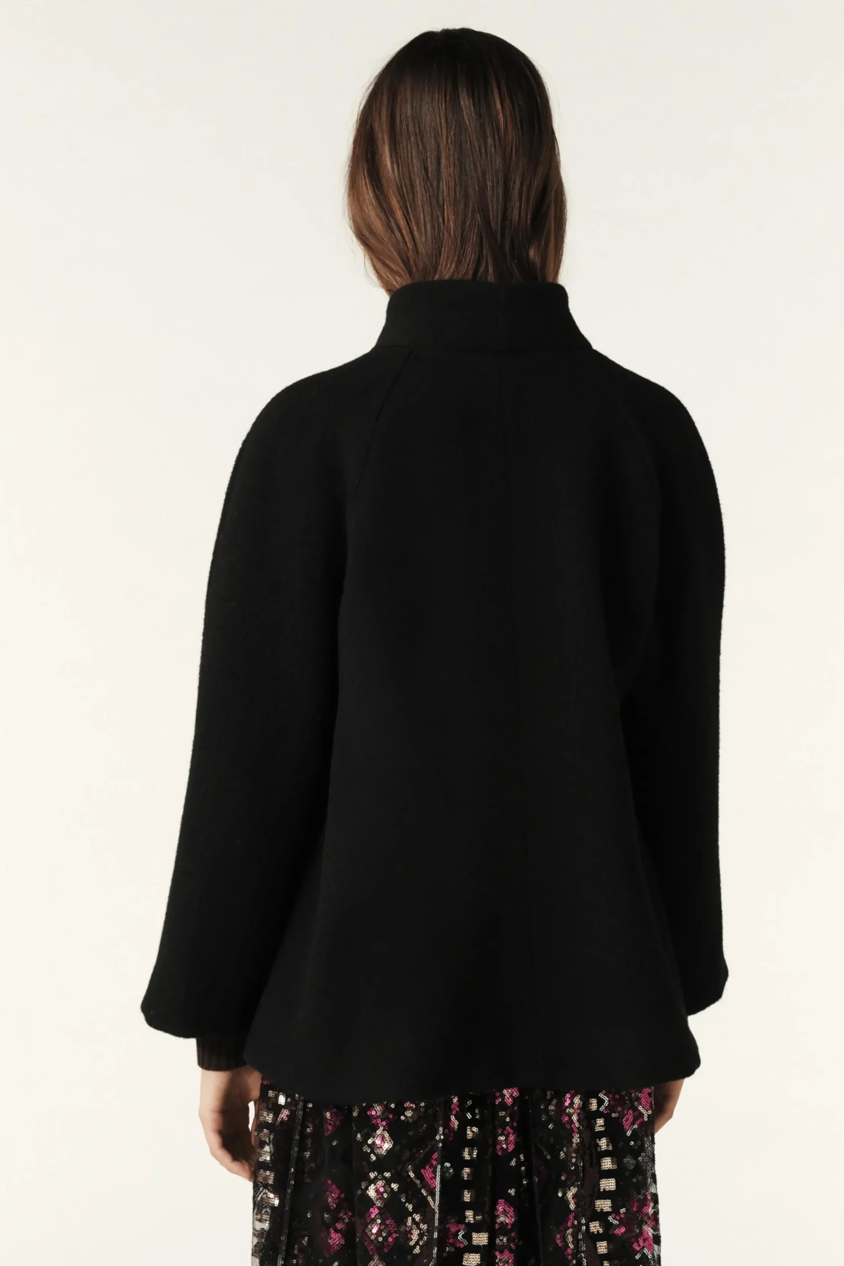 Ba&Sh HINI capa con mangas acampanadas NEGRO Outlet
