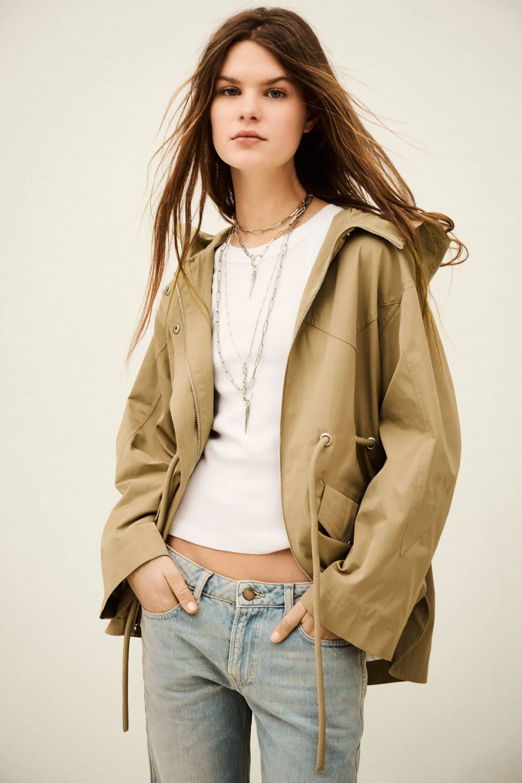 Ba&Sh ILIO parka larga con cinturón MARRON Outlet