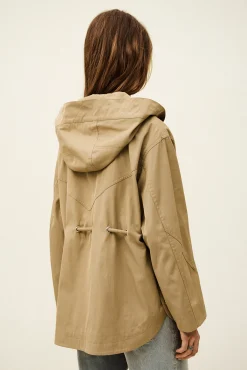 Ba&Sh ILIO parka larga con cinturón MARRON Outlet