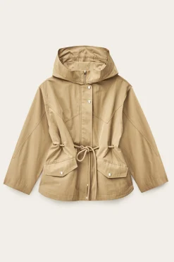 Ba&Sh ILIO parka larga con cinturón MARRON Outlet