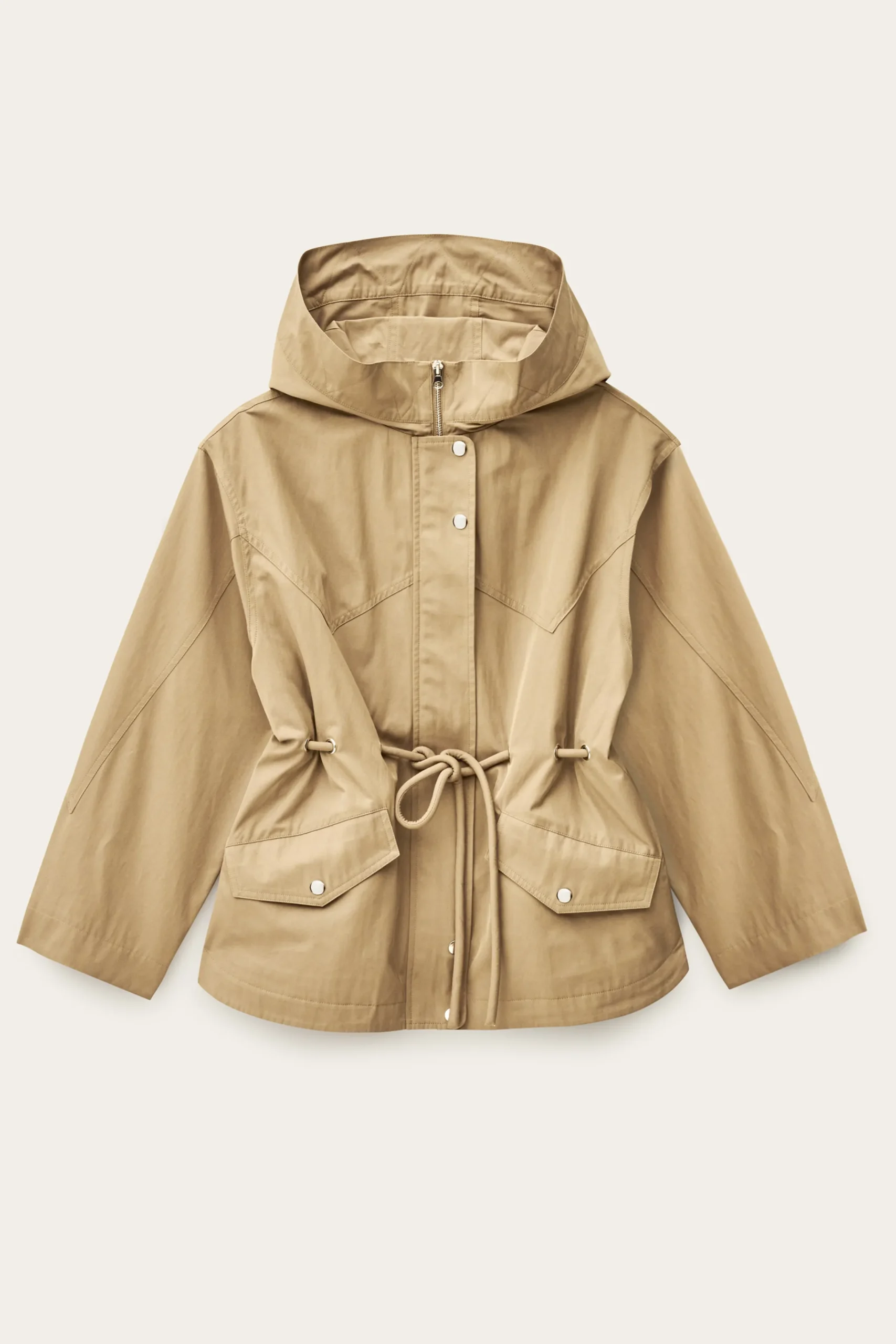 Ba&Sh ILIO parka larga con cinturón MARRON Outlet