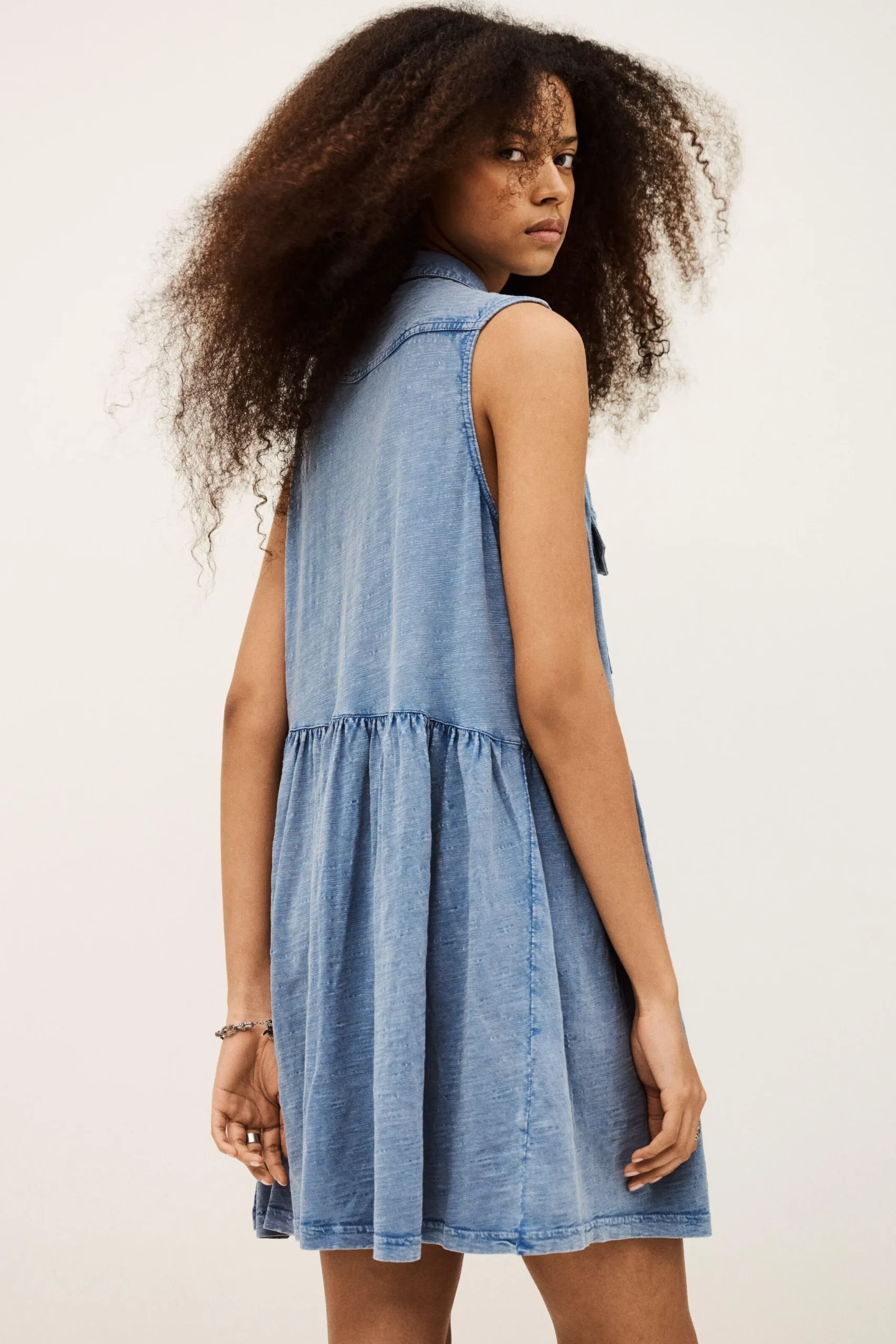 Ba&Sh ILONA vestido camisero AZUL Sale