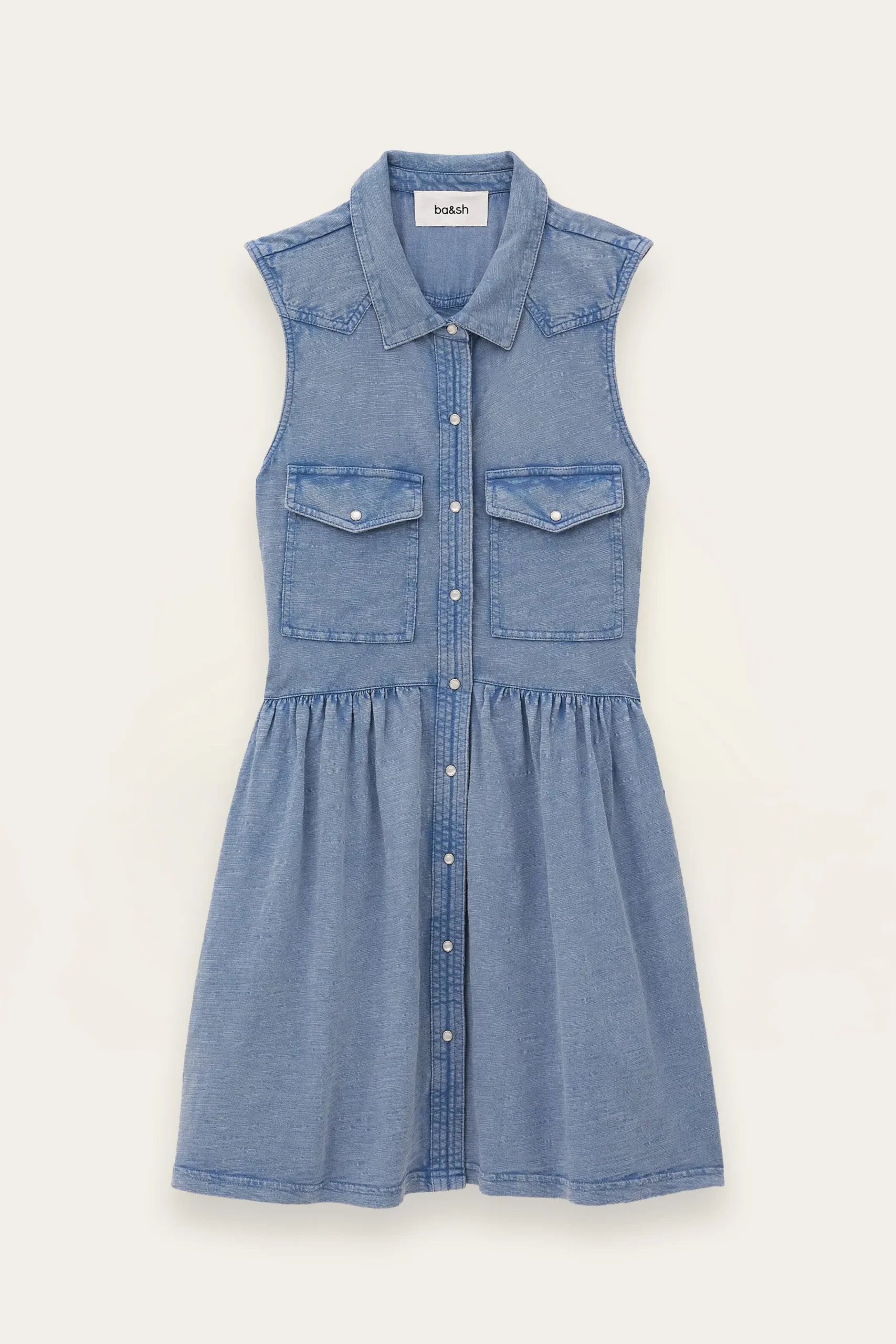 Ba&Sh ILONA vestido camisero AZUL Sale