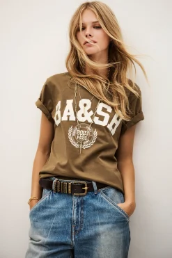 Ba&Sh IONI short-sleeved T-shirt MARRON Sale