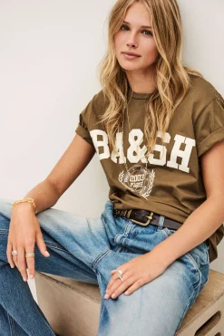 Ba&Sh IONI short-sleeved T-shirt MARRON Sale
