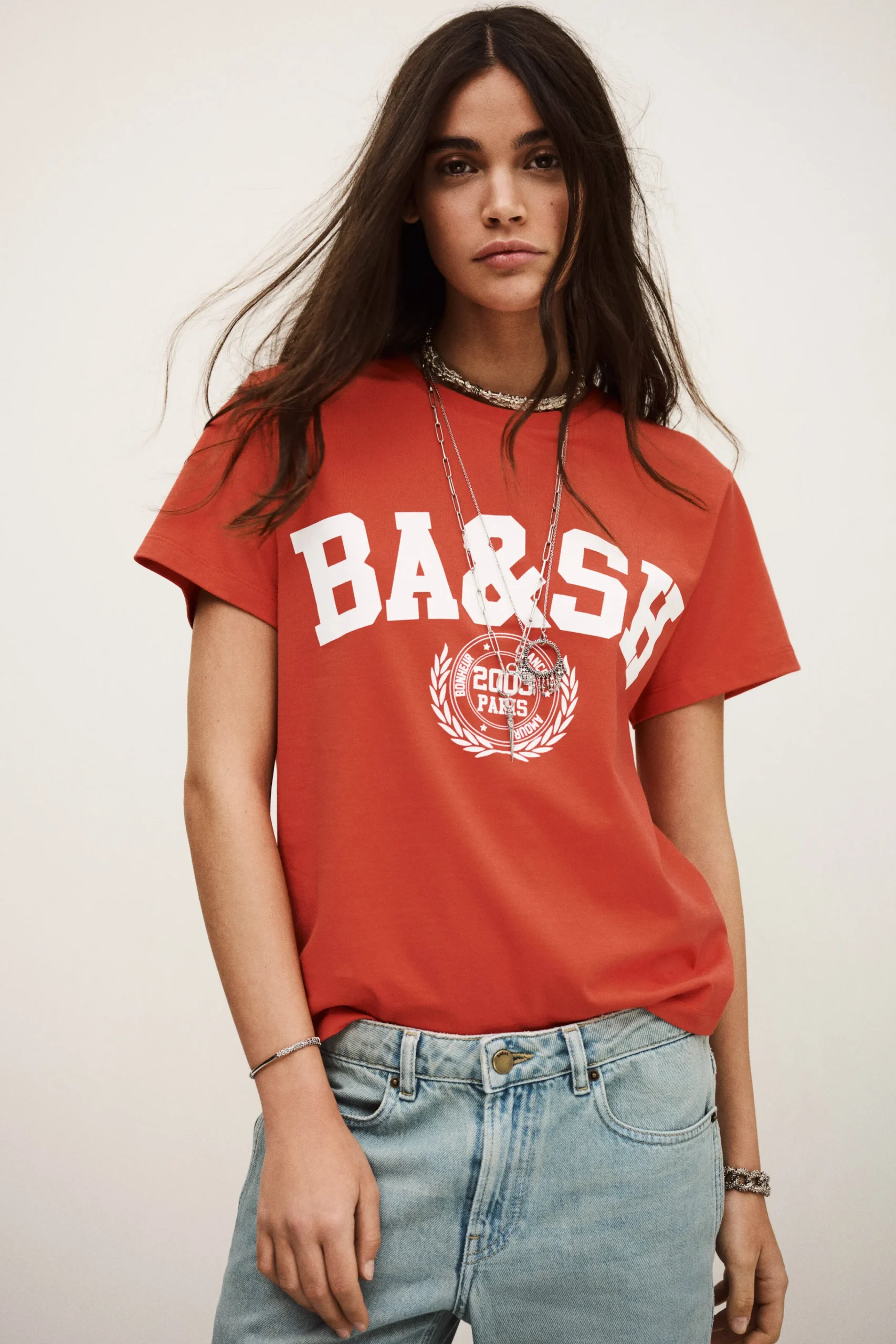 Ba&Sh IONI T-SHIRT ROJO Best