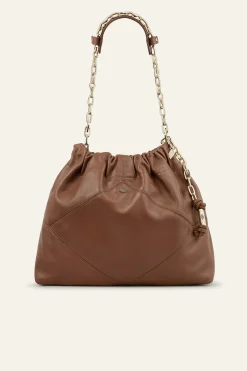 Ba&Sh JUNE bolso de cuero MARRON New