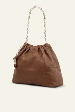 Ba&Sh JUNE bolso de cuero MARRON New
