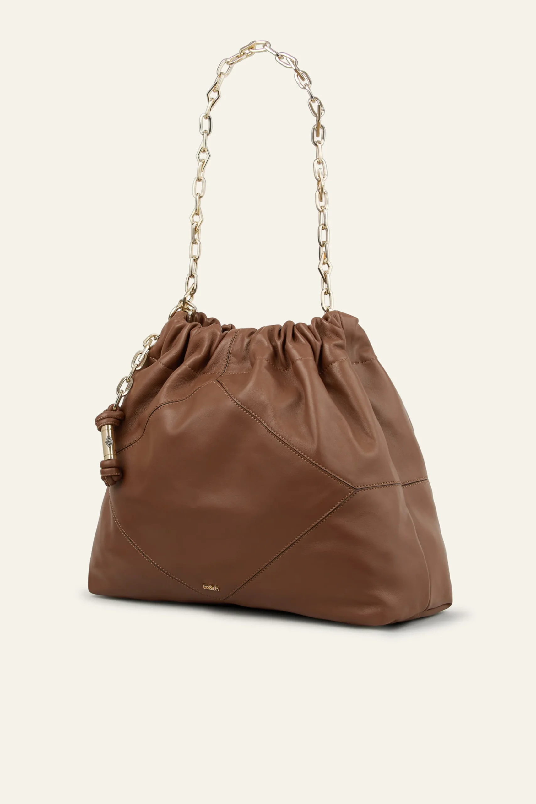 Ba&Sh JUNE bolso de cuero MARRON New