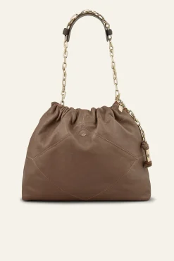 Ba&Sh JUNE bolso de cuero GRIS