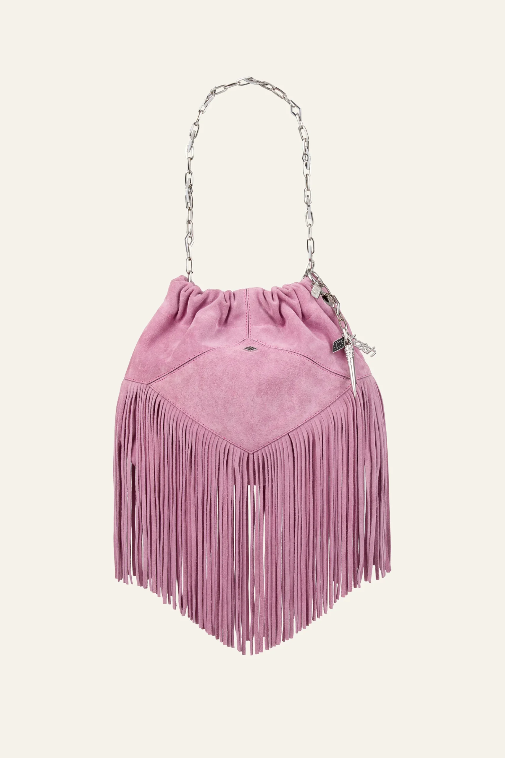 Ba&Sh JUNE bolso mini de ante PINK New