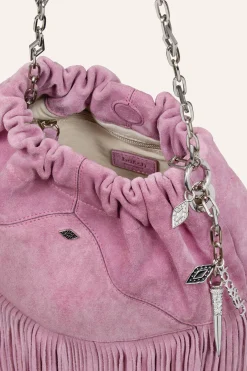 Ba&Sh JUNE bolso mini de ante PINK New