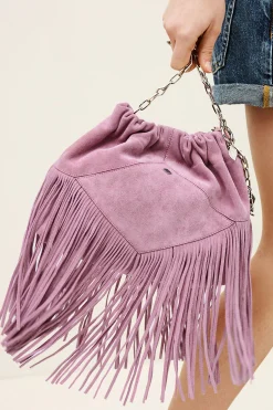 Ba&Sh JUNE bolso mini de ante PINK New