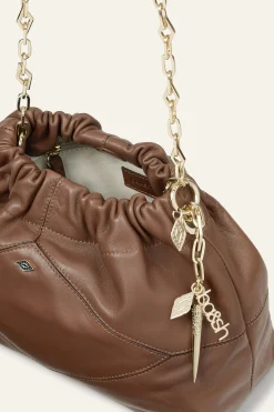 Ba&Sh JUNE bolso mini de cuero MARRON