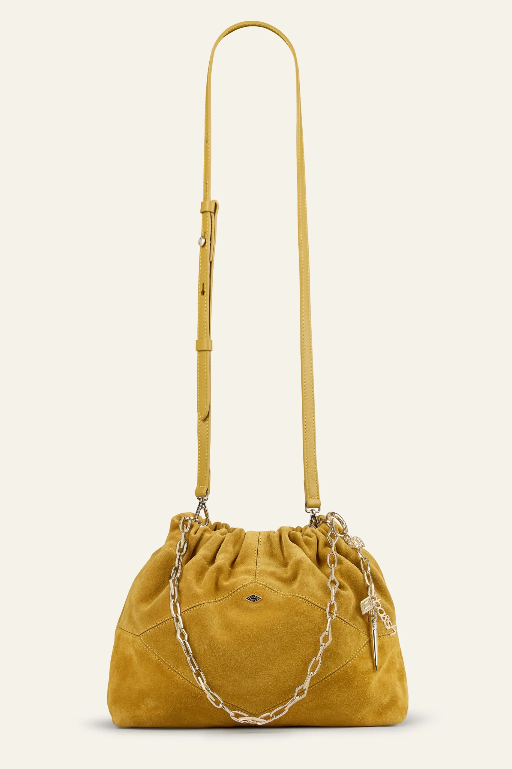 Ba&Sh JUNE bolso tote mini de ante ROJO Discount