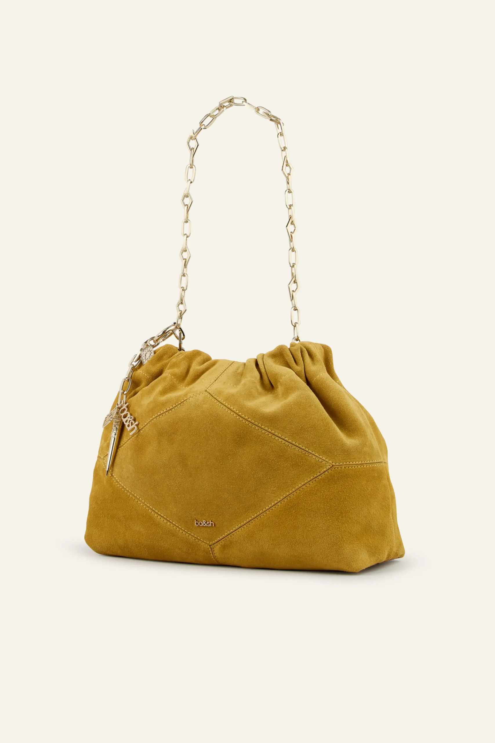 Ba&Sh JUNE bolso tote mini de ante ROJO Discount