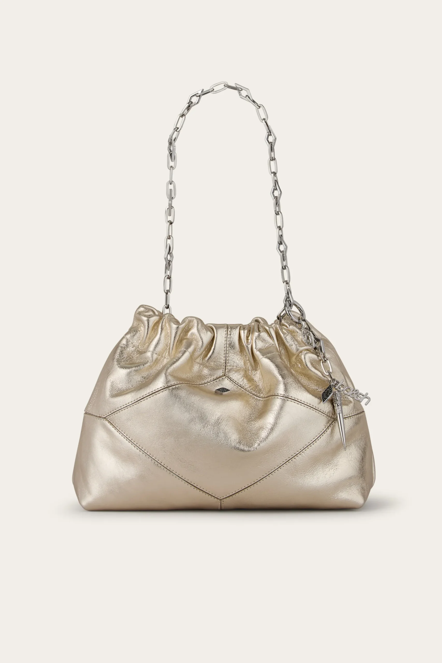 Ba&Sh JUNE bolso tote mini de cuero ECRU Discount