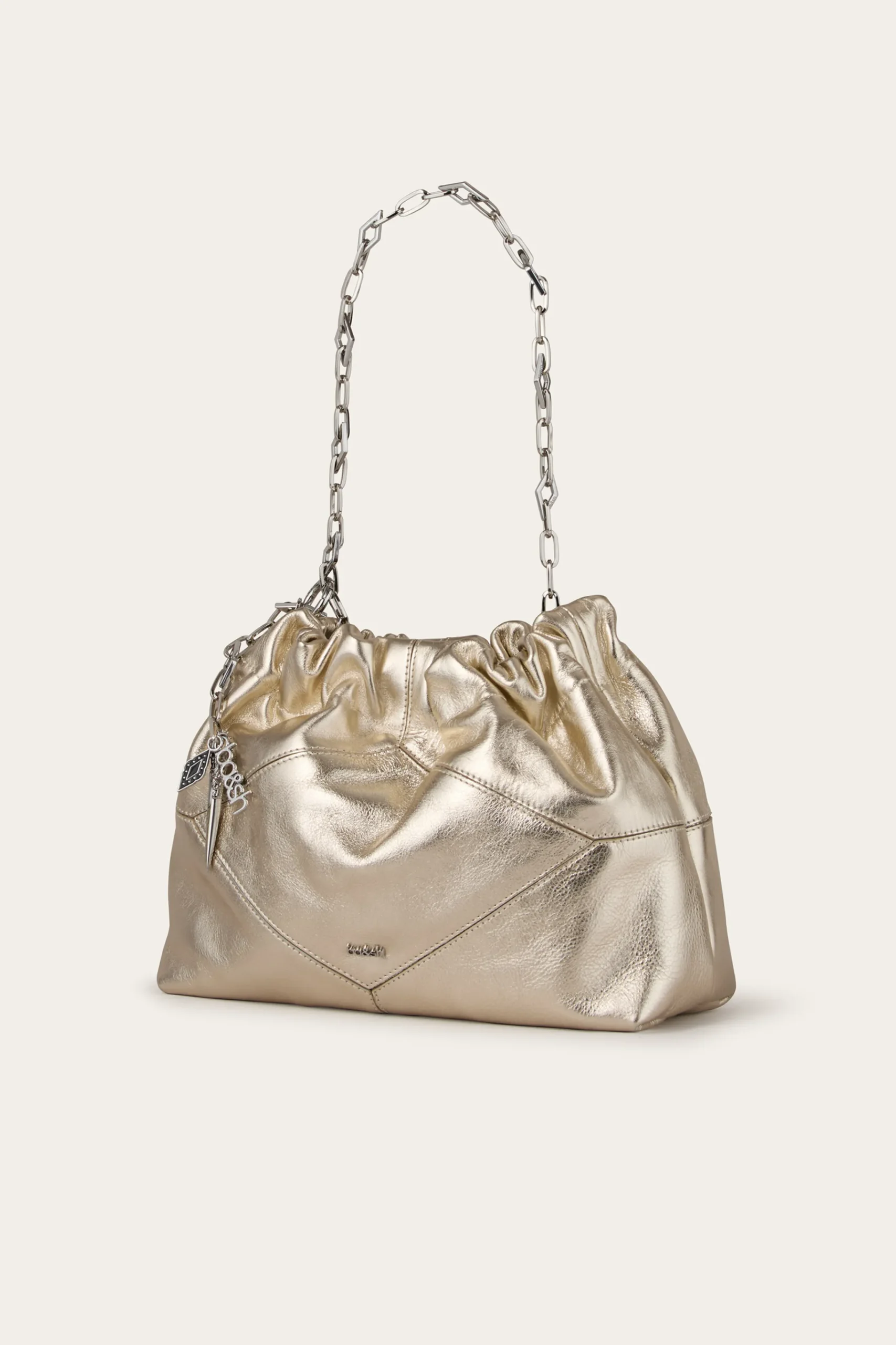Ba&Sh JUNE bolso tote mini de cuero ECRU Discount