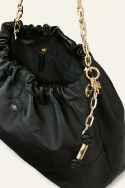 Ba&Sh JUNIO bolso de mano de cuero NEGRO Best