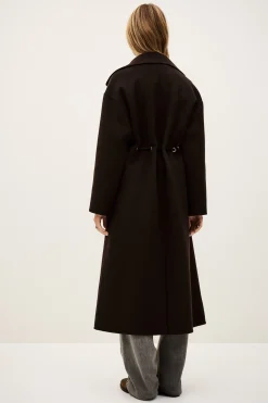 Ba&Sh KATE midi coat MARRON