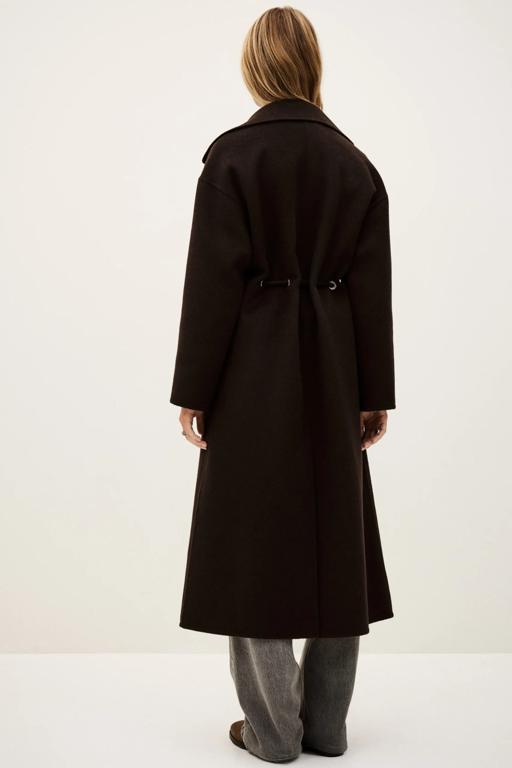 Ba&Sh KATE midi coat MARRON