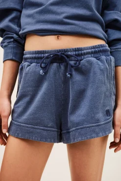 Ba&Sh KELY pantalón corto deportivo de algodón € 85 AZUL Sale