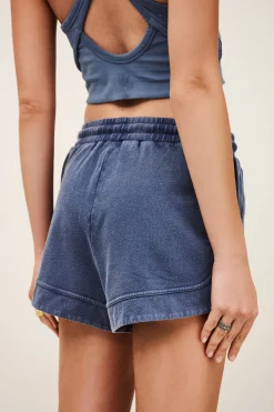Ba&Sh KELY pantalón corto deportivo de algodón € 85 AZUL Sale