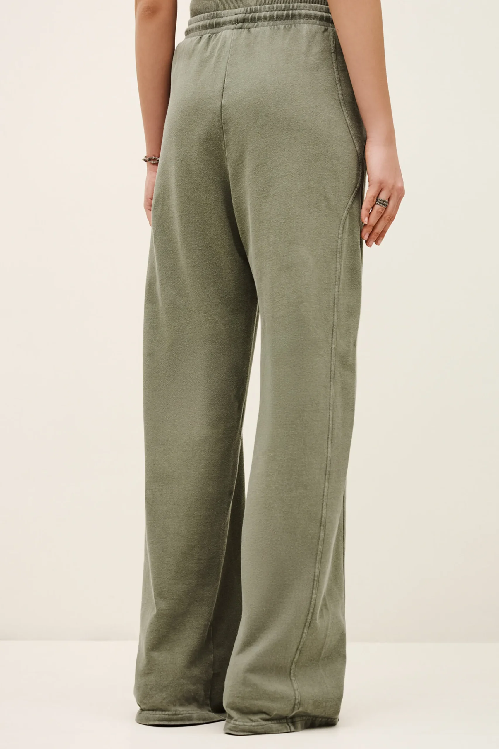 Ba&Sh KOKO pantalón ancho de algodón € 135 VERDE Outlet