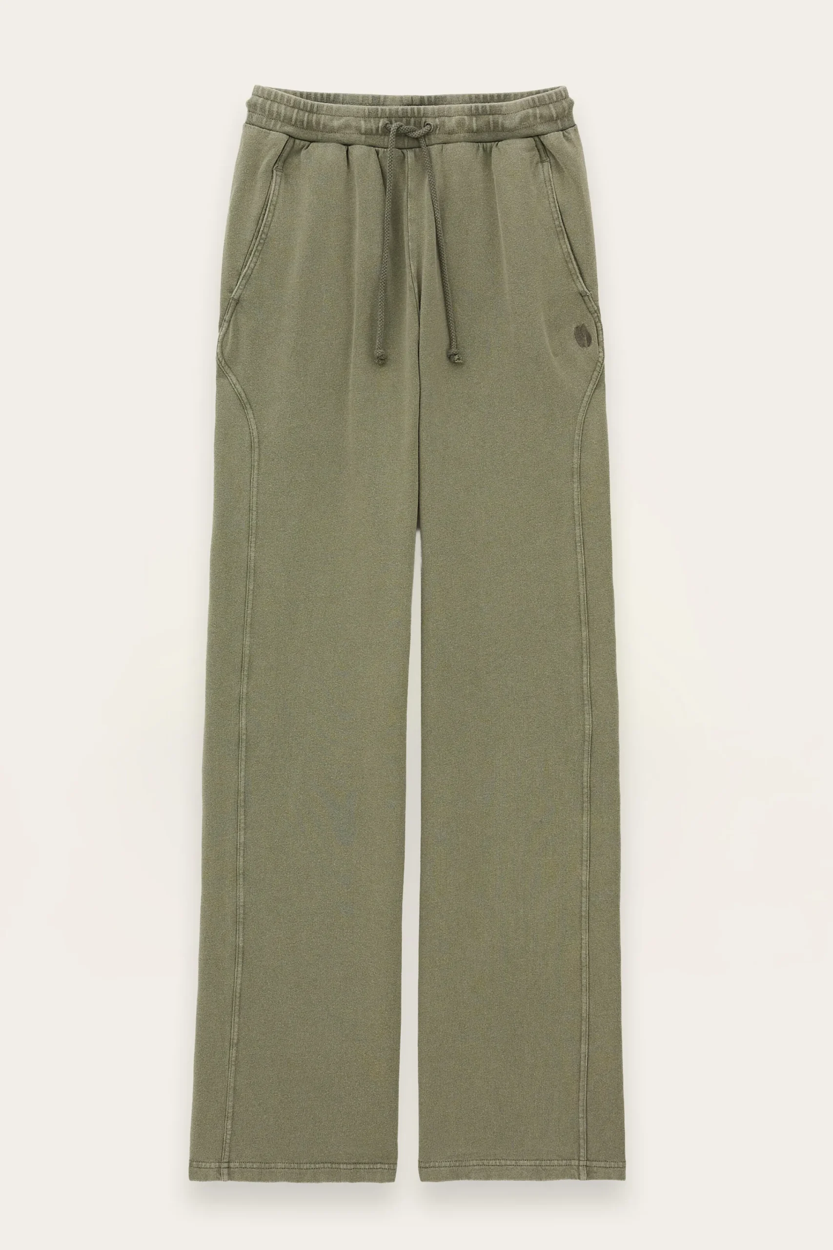 Ba&Sh KOKO pantalón ancho de algodón € 135 VERDE Outlet