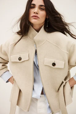Ba&Sh LERICA COAT BEIGE Outlet