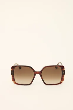 Ba&Sh LIANE gafas de sol cuadradas MARRON Outlet