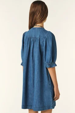 Ba&Sh LICONI vestido corto de mezclilla AZUL Sale