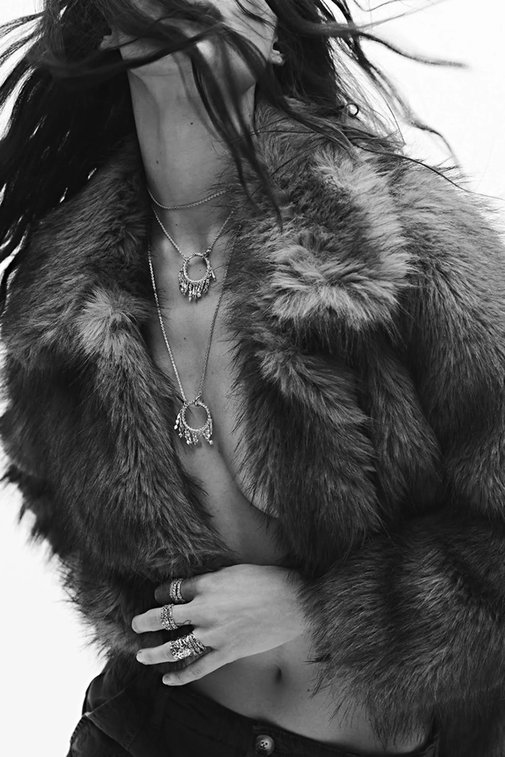 Ba&Sh LINA collar largo con aro ORO Clearance