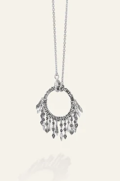 Ba&Sh LINA collar largo con aro GRIS Outlet