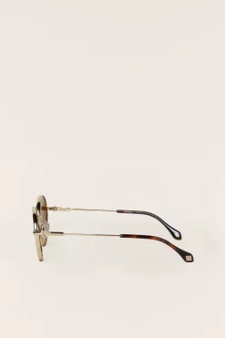 Ba&Sh LIORA gafas de sol de metal MARRON Best